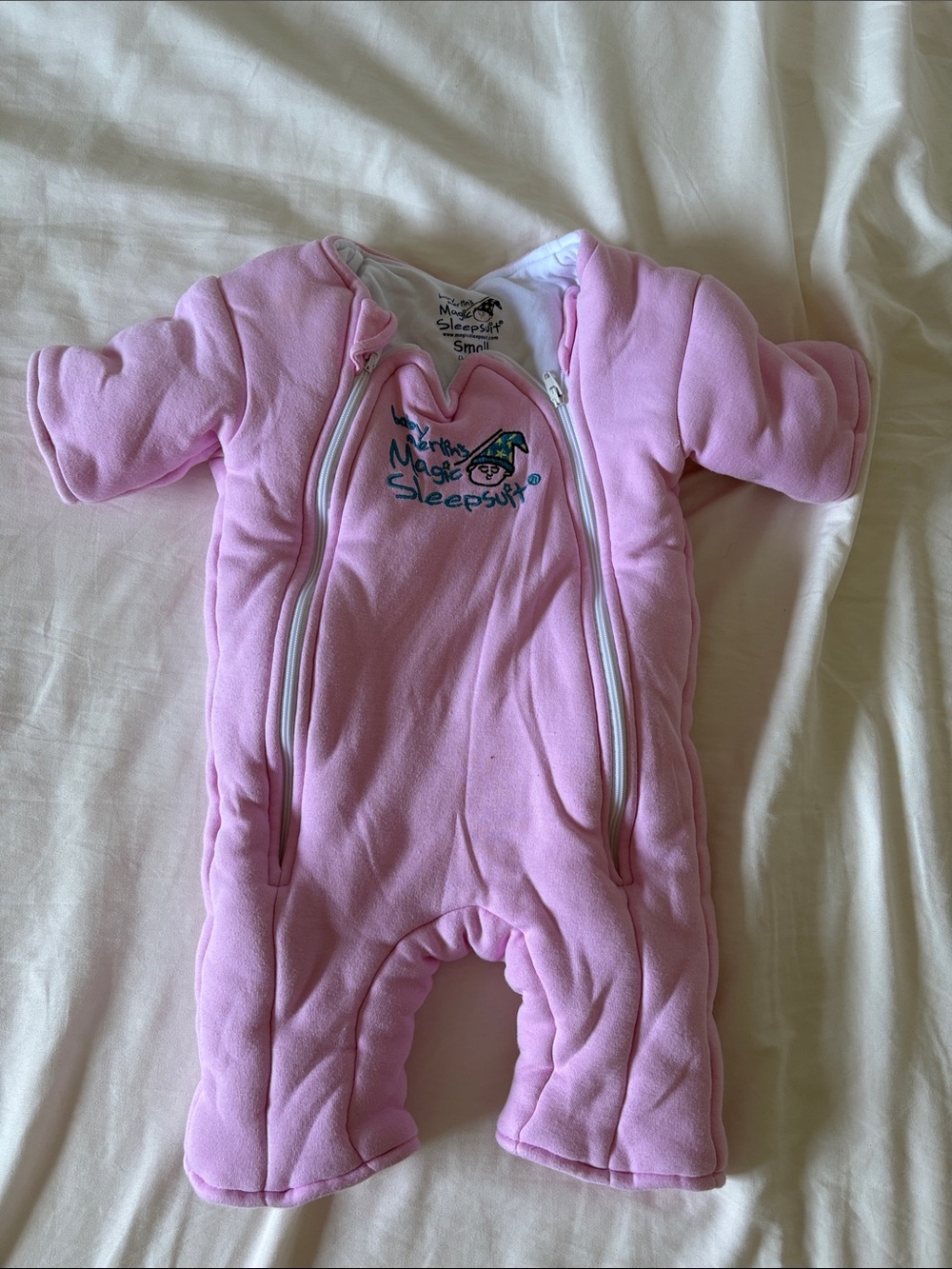 Merlin Small Pink Infant SleepSuit One-Piece
